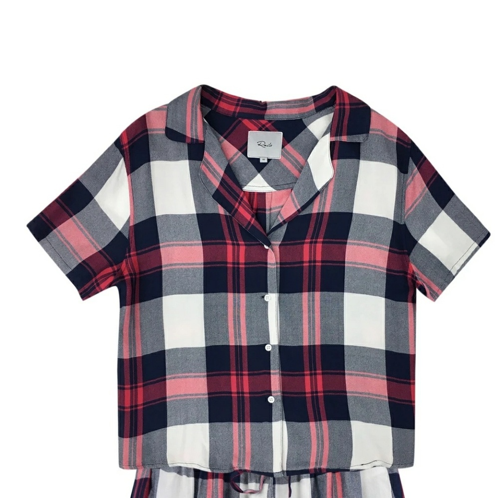 Rails Button Down Cropped Shirt - image 1